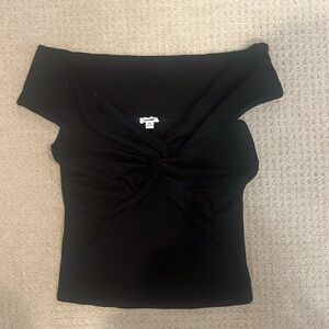 NWT - Twist Front Off Shoulder Top